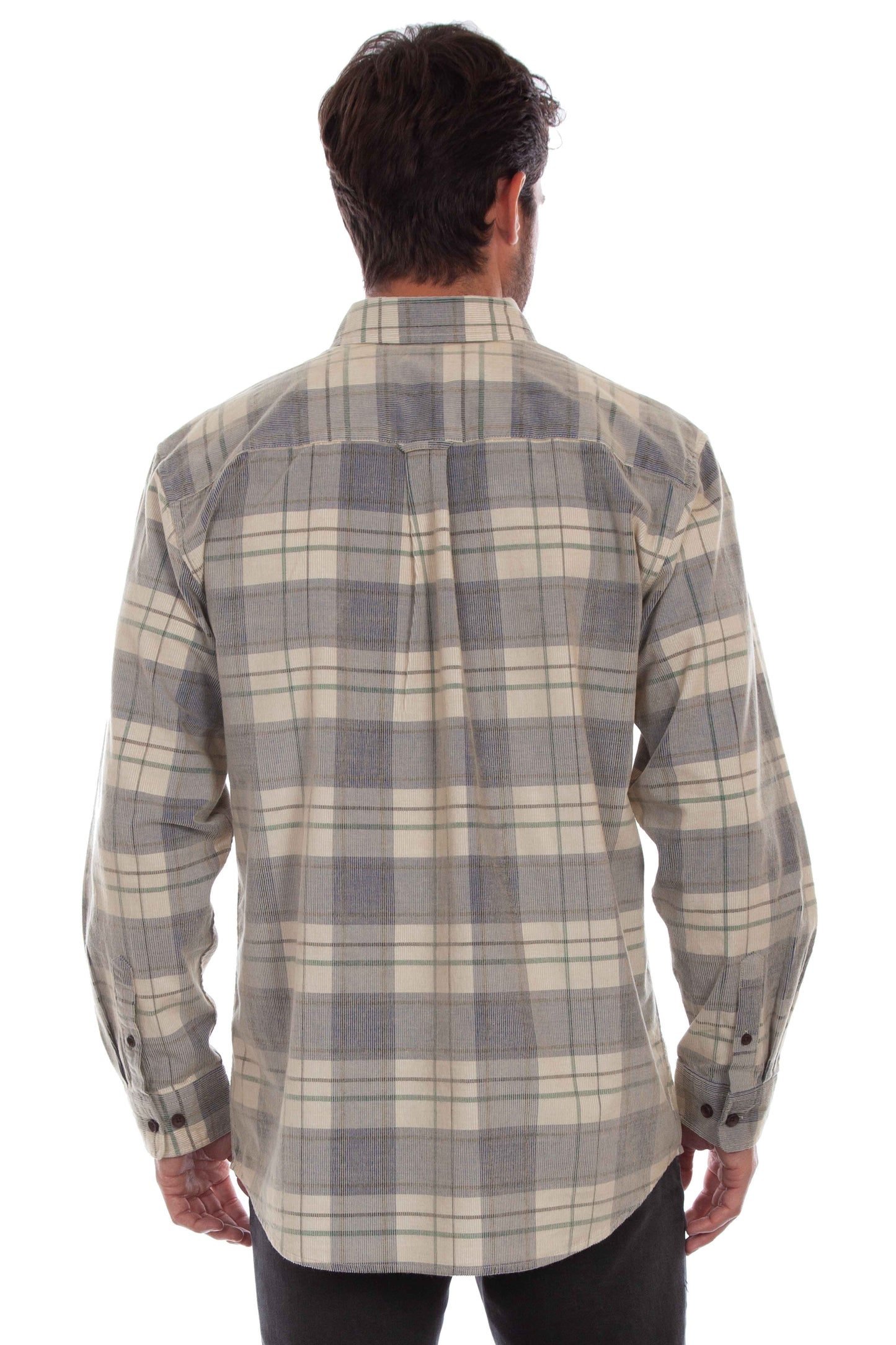 Corduroy Plaid Shirt - 5334