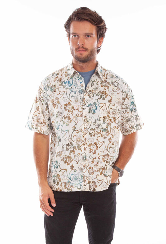 Batik Floral Shirt - 5347
