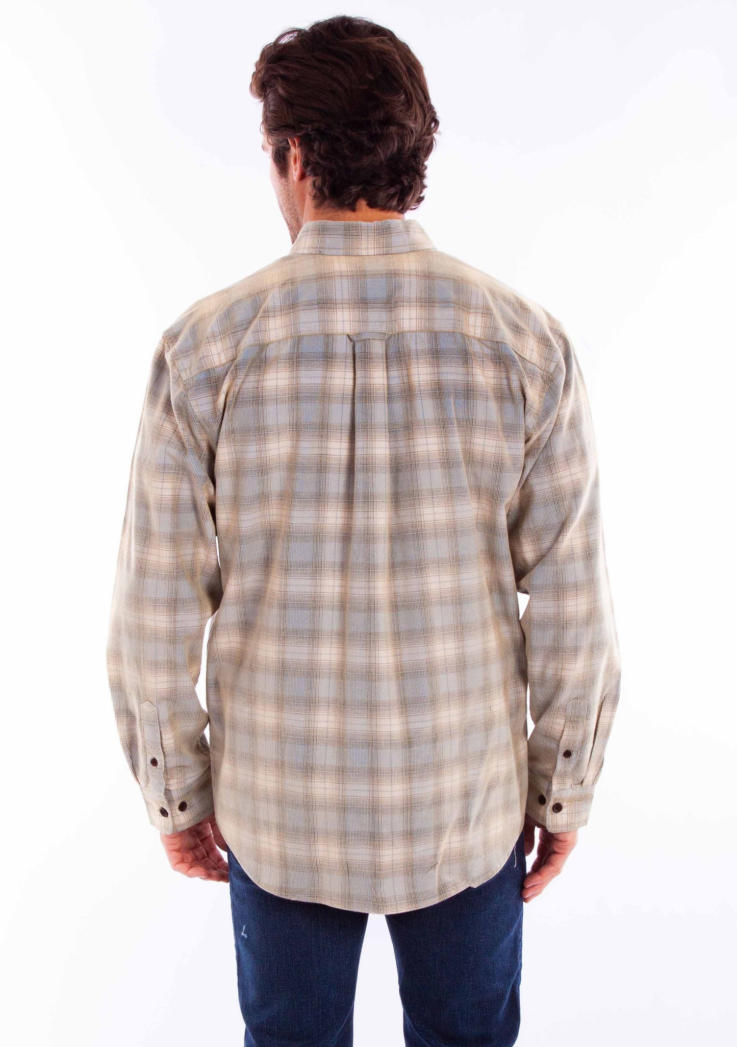 Corduroy Plaid Shirt - 5358