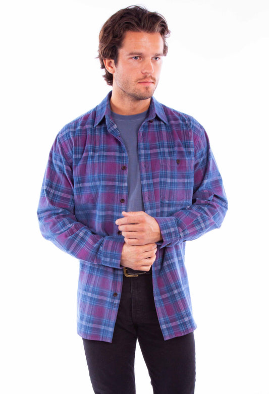 Corduroy Plaid Shirt - 5360