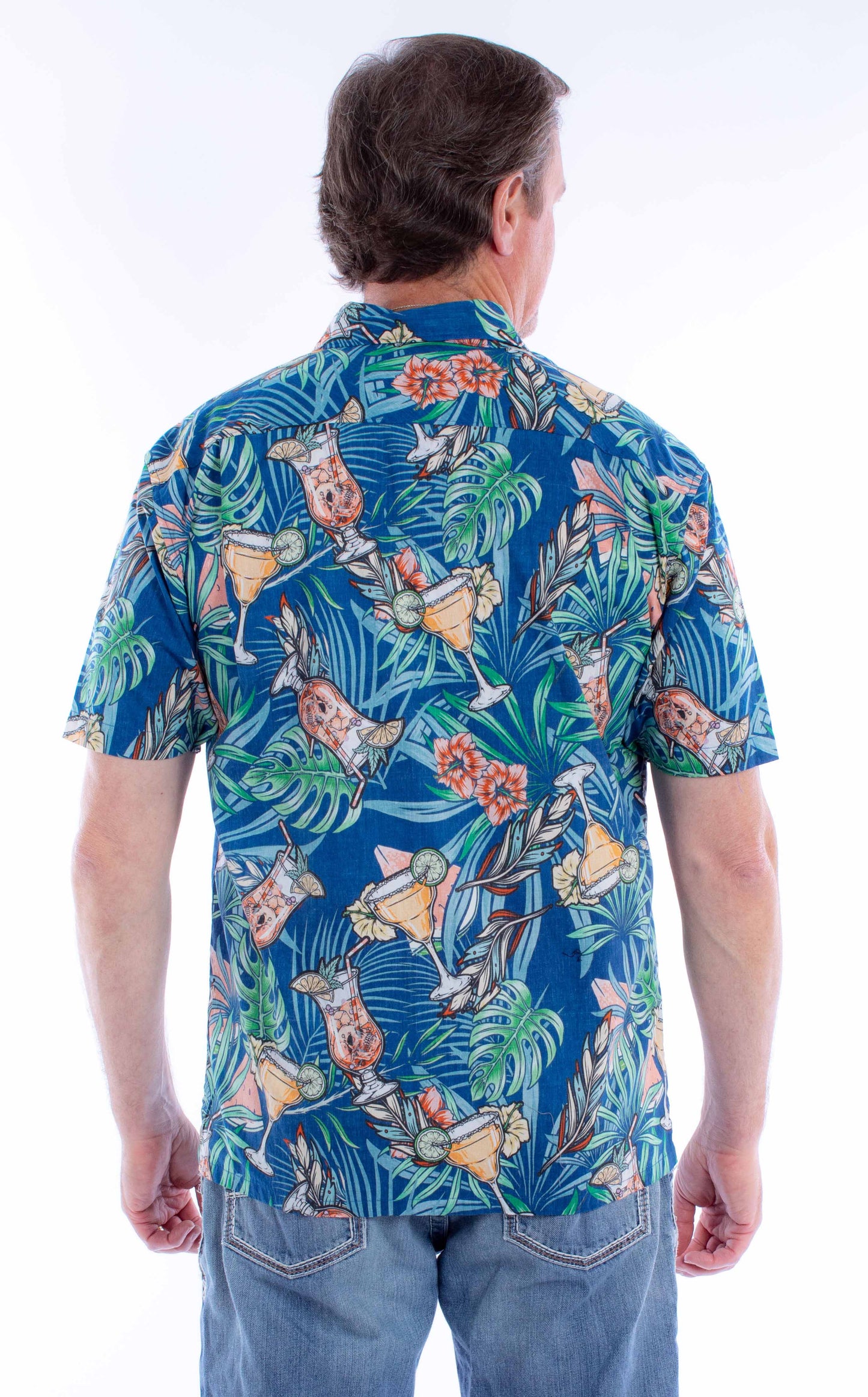 S/s Cocktails & Skulls Shirt - 5372