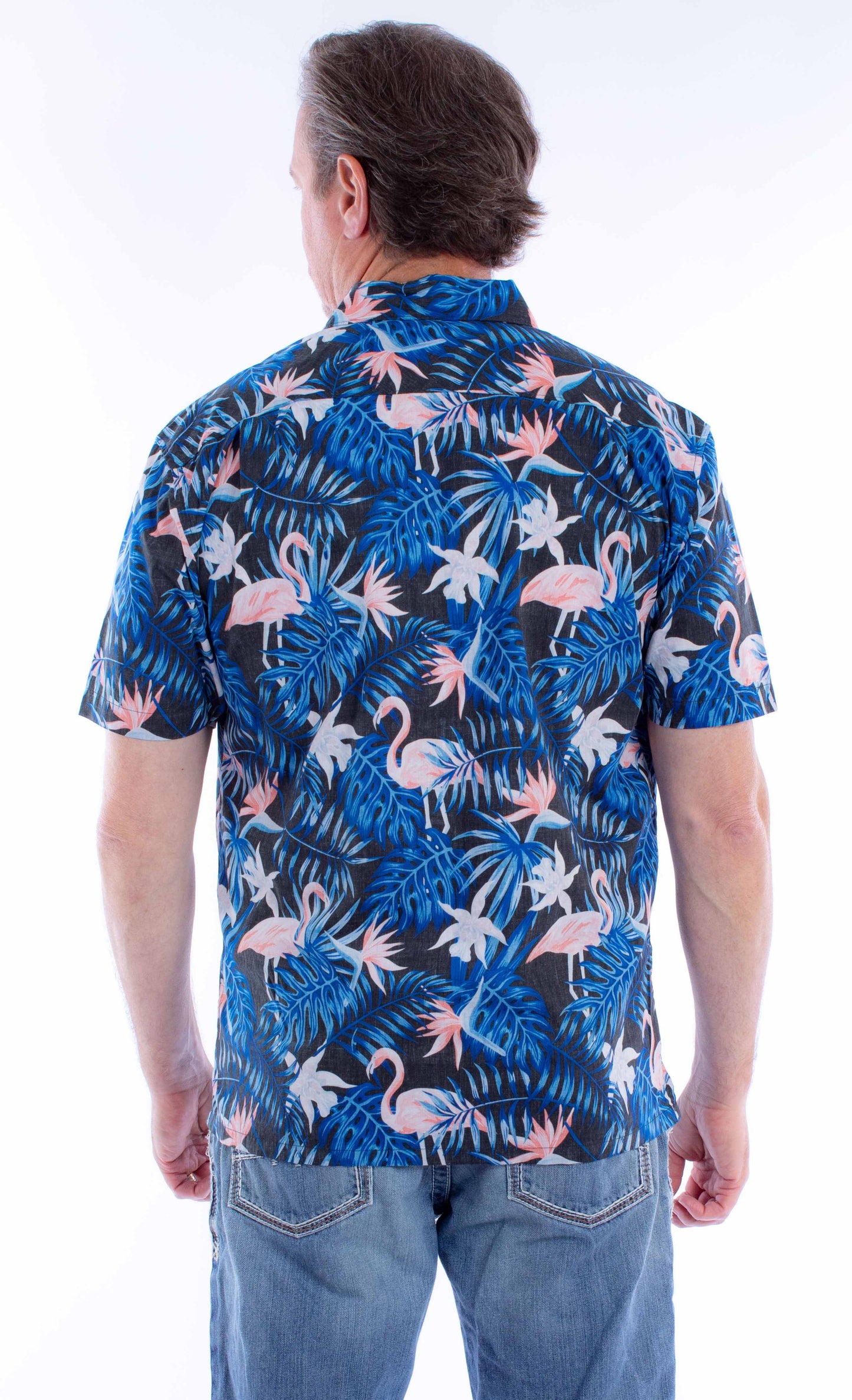 S/s Flamingos & Ferns Shirt - 5373