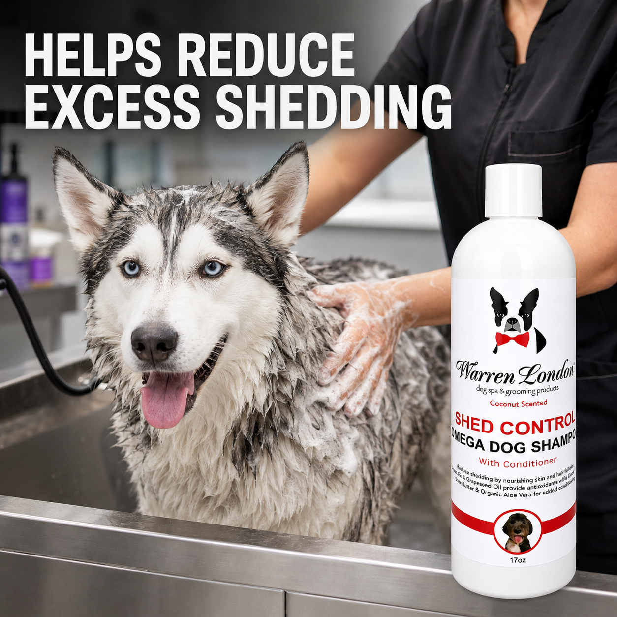 Shed Control Dog Shampoo + Conditioner | Coconut Scent