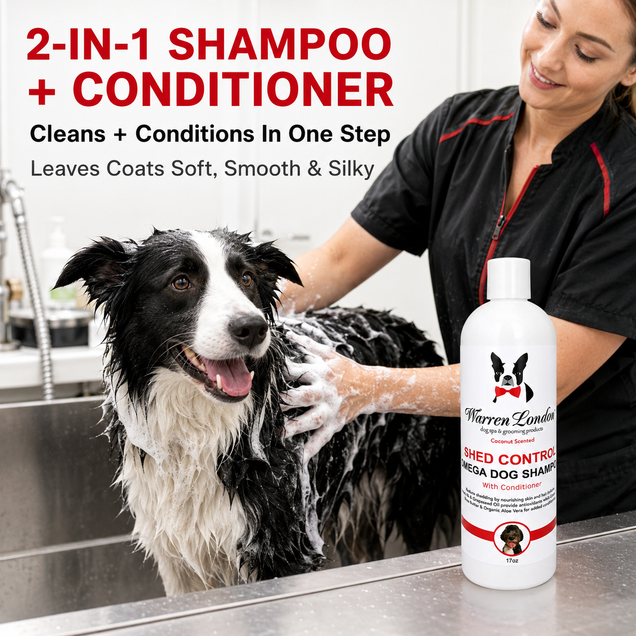 Shed Control Dog Shampoo + Conditioner | Coconut Scent