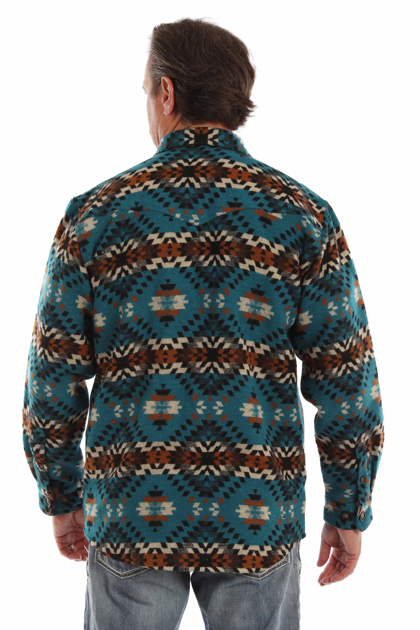 Wool Blend Aztec Shirt/jacket - 5390