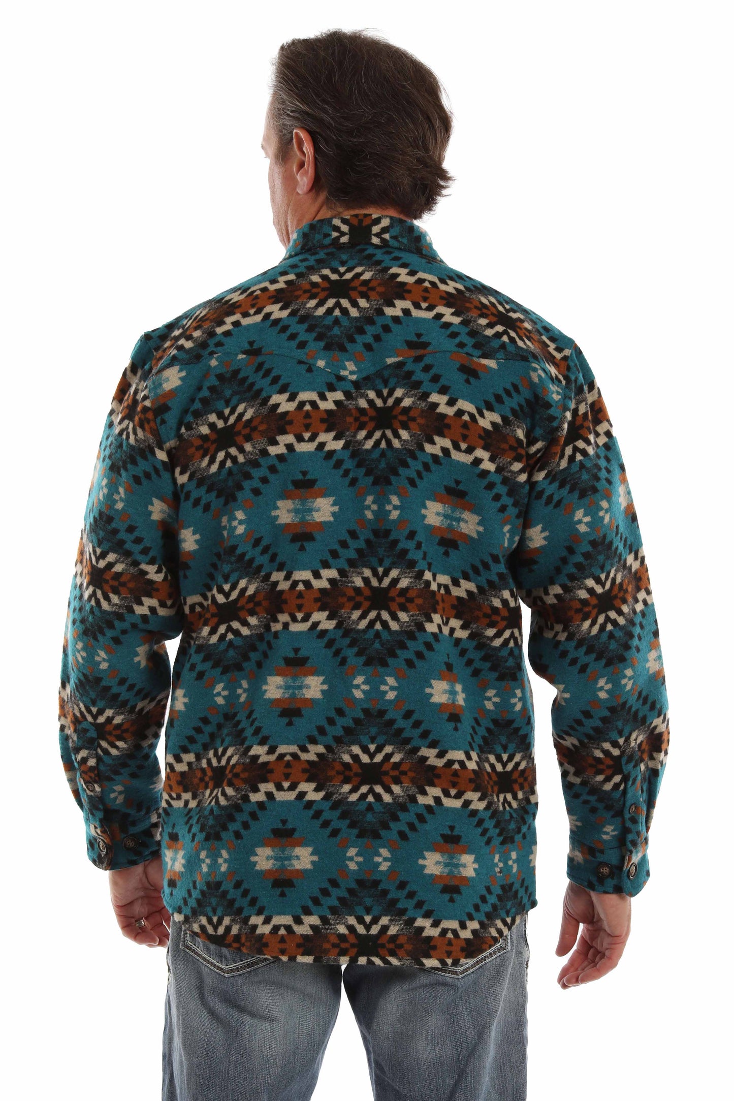 Wool Blend Aztec Shirt/jacket - 5390