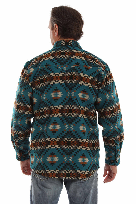 Wool Blend Aztec Shirt/jacket - 5390