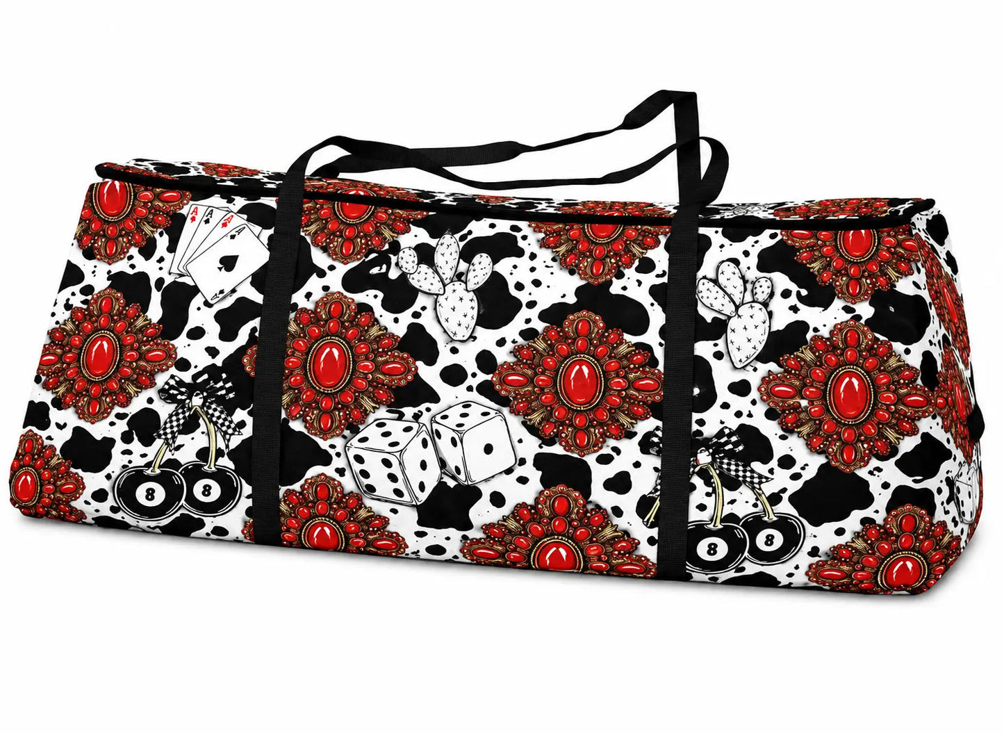 Red Turquoise Western Icon Hay Storage Bag