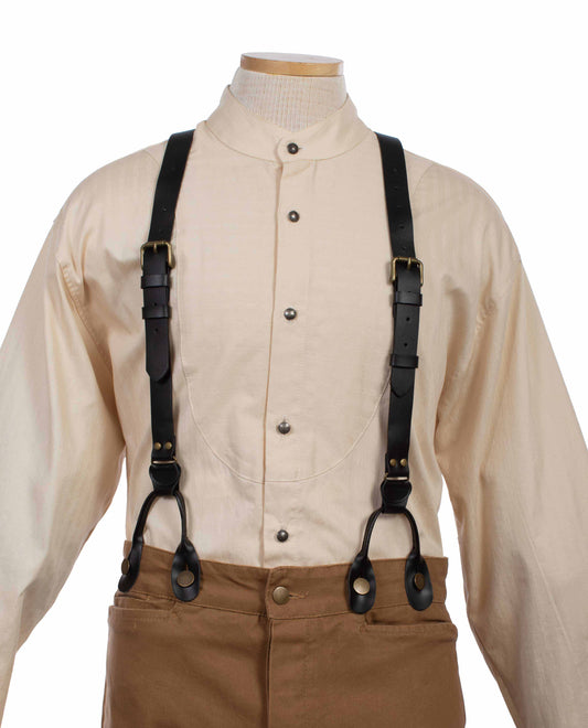1" Leather Suspenders 48" Long - 540765