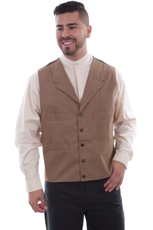 Plaid 4 Pocket Vest - 541684