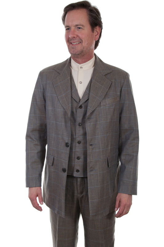 Plaid Town Coat - 541699