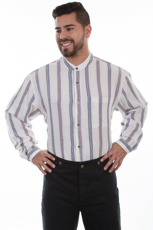 Dobby Stripe Button Front - 541720X
