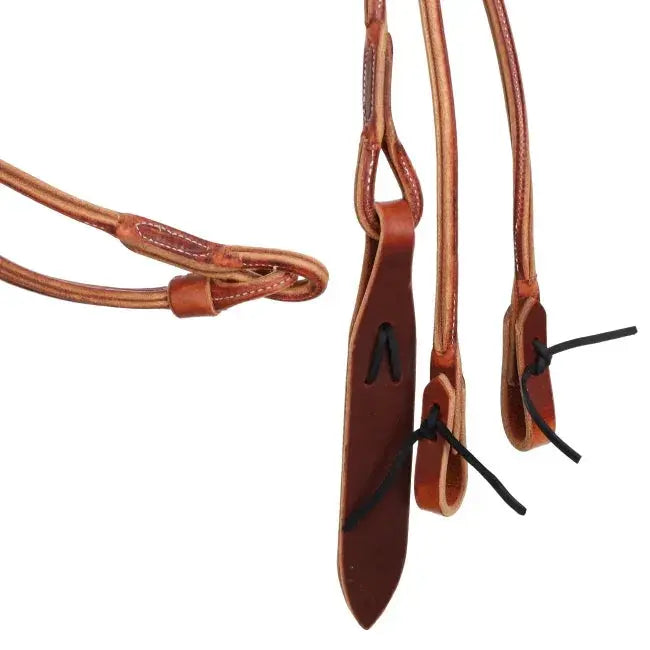 Harness Leather Romal Reins with Popper. Made in the USA