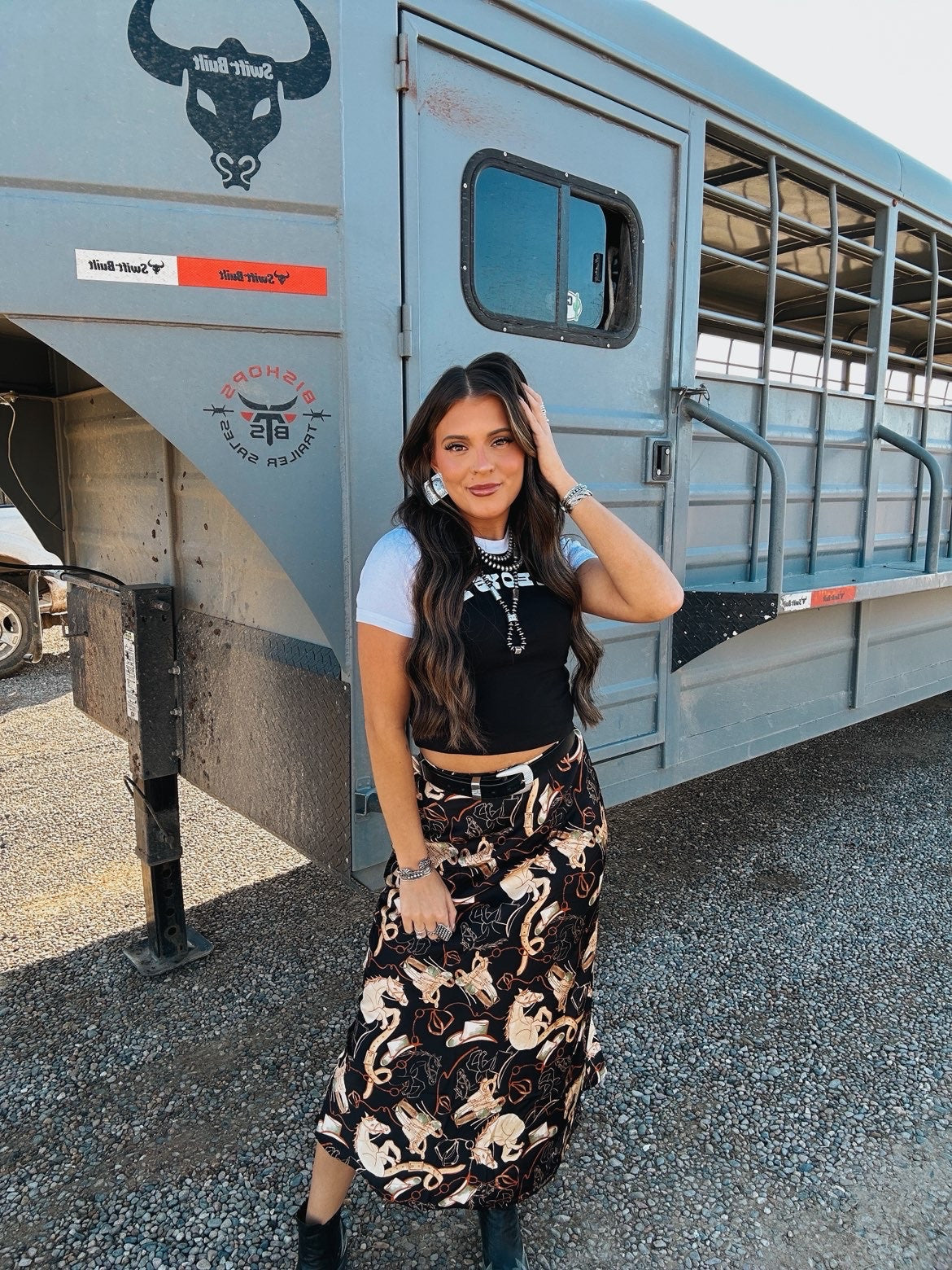 The Gina Western Skirt
