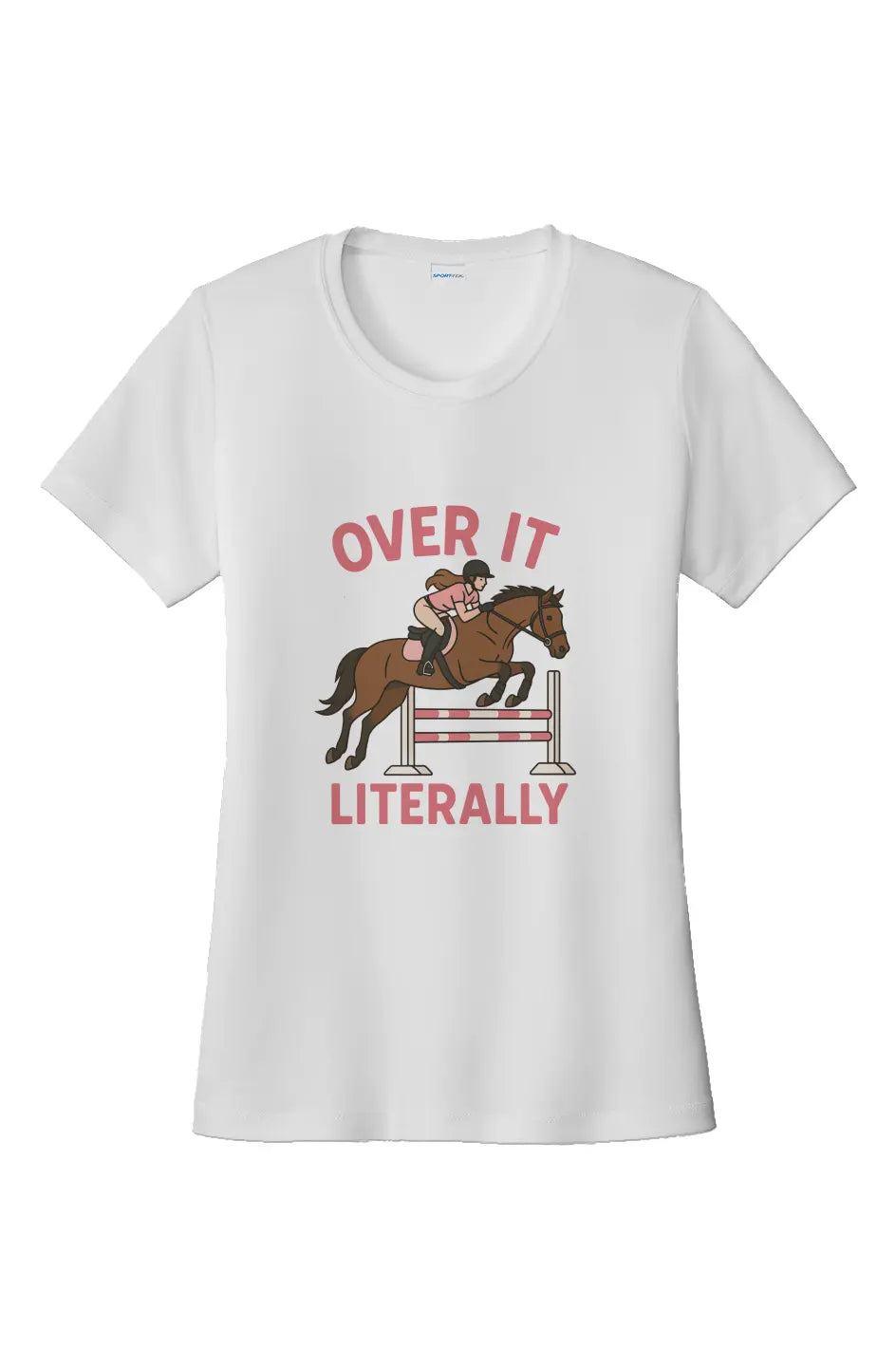 Over It Literally Moisture Wicking Performance Tee