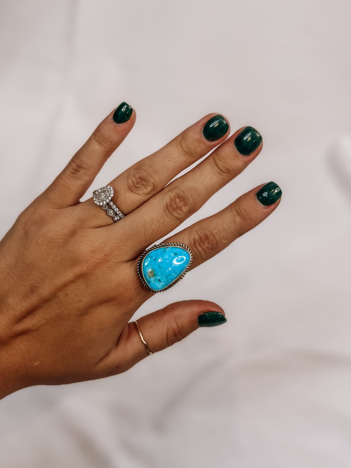 Boulder Adjustable Turquoise Ring