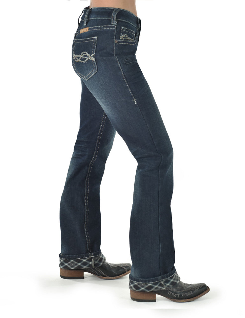 DFMI Dark Flannel Cowgirl Tuff Jeans