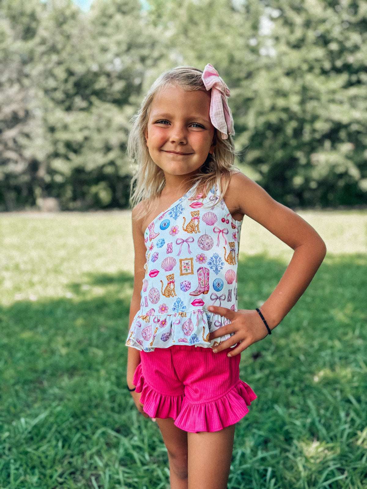 Cosmic Cowgirl One Shoulder Top  (FINAL SALE)