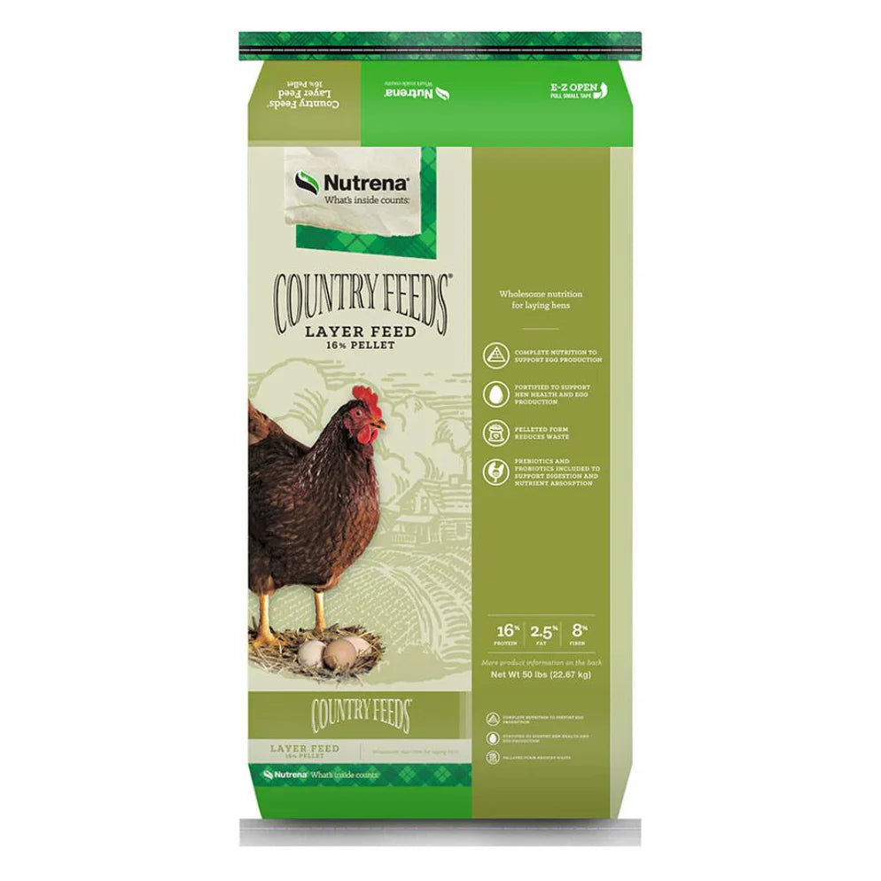 Nutrena Country Feeds Layer 16% Feed Pellet 50# - PONEDORA