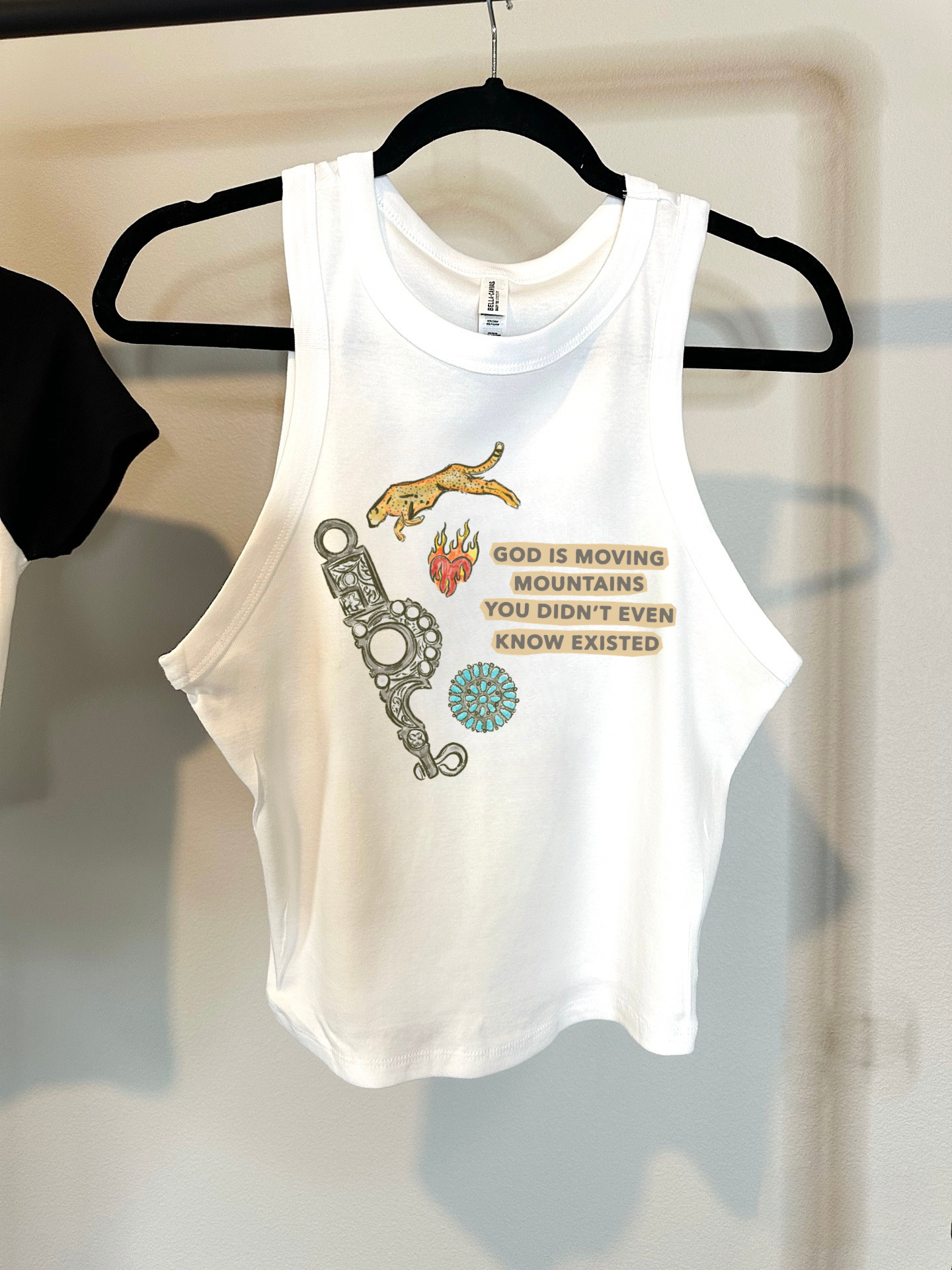 God Is Moving Mountains Cropped Tank