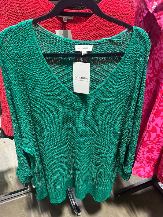 10858 KNIT SWEATER GREEN M/L