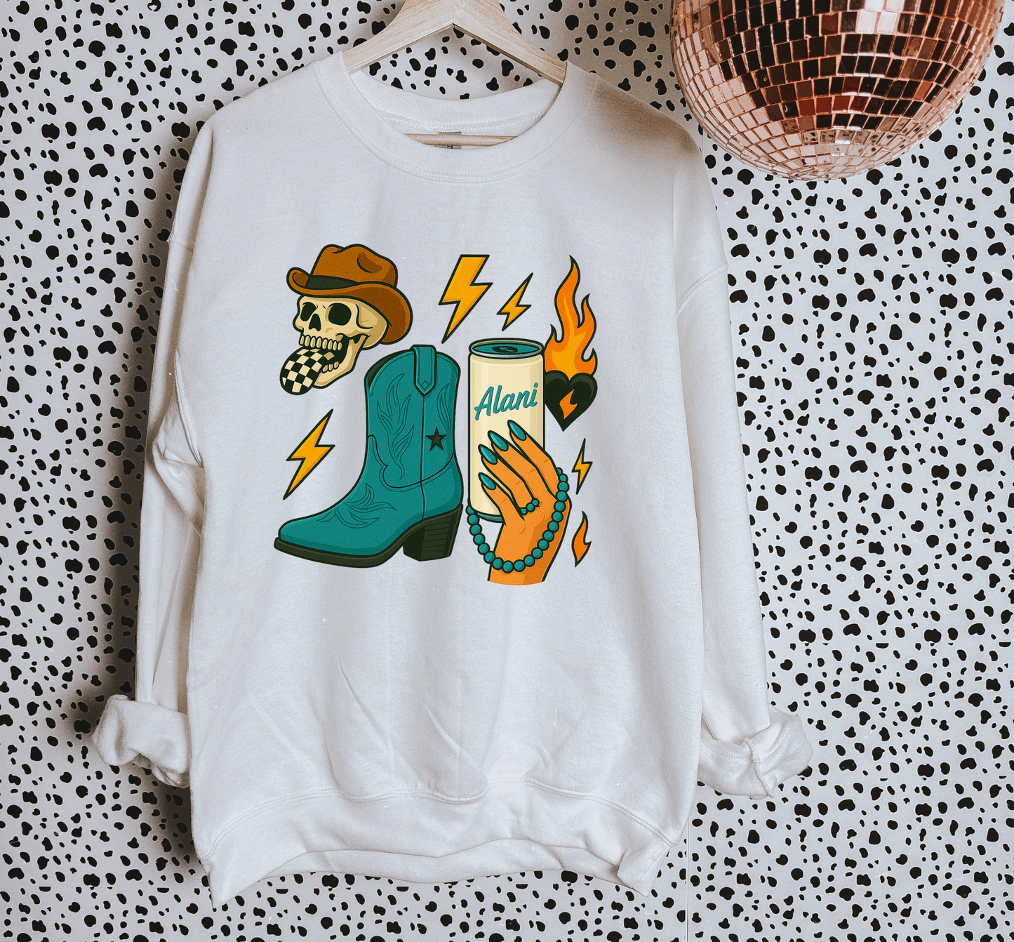 Turquoise Energy Drink TEE or CREWNECK