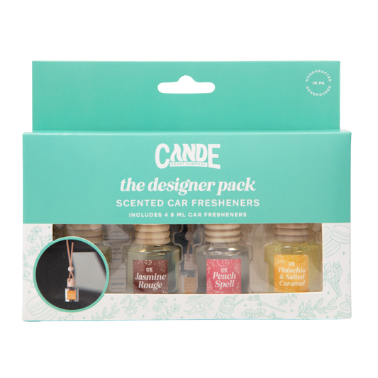 Designer 4 Pack Scented Car Freshener Bundle