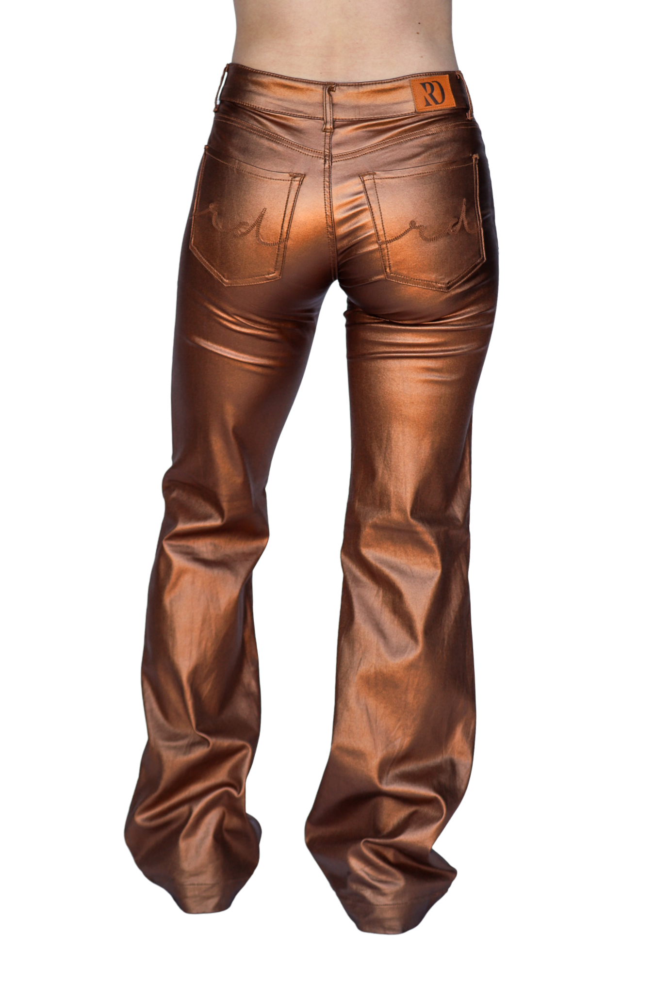 SIGNATURE TROUSERS - BRONZE METALLIC