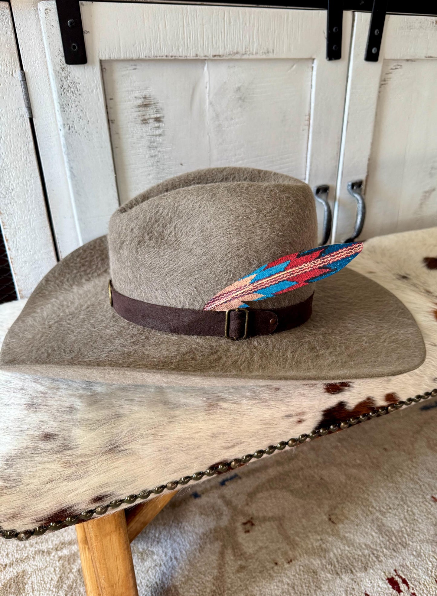 Desert Weave Western Hat Feather
