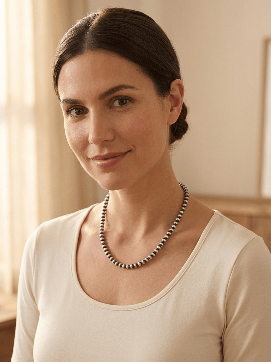 5mm Sterling Pearl Necklace — 18 inch (Made in USA)