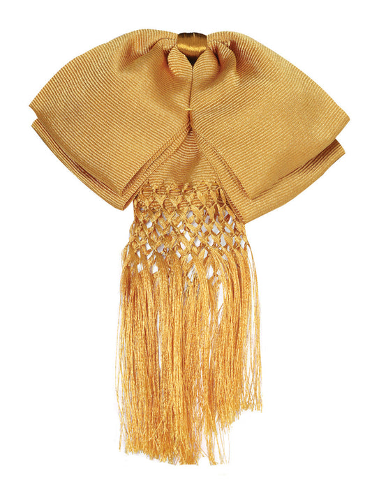 Mexican Charro Bow Tie 85% Articela, 15% Polyester Gold 601318