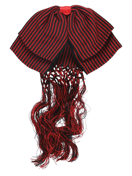 Mexican Charro Bow Tie 85% Articela, 15% Polyester Red/Black 601333