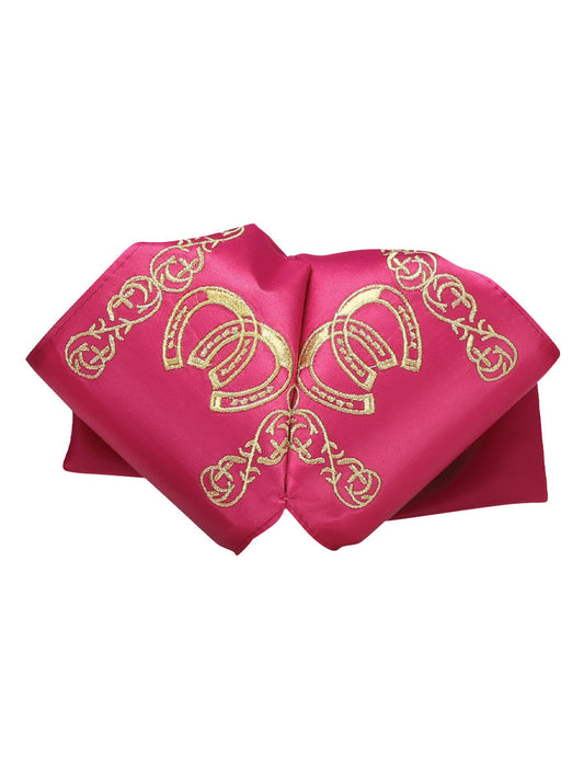 Mexican Charro Bow Tie 100% Polyester Fuchsia/Gold 601597
