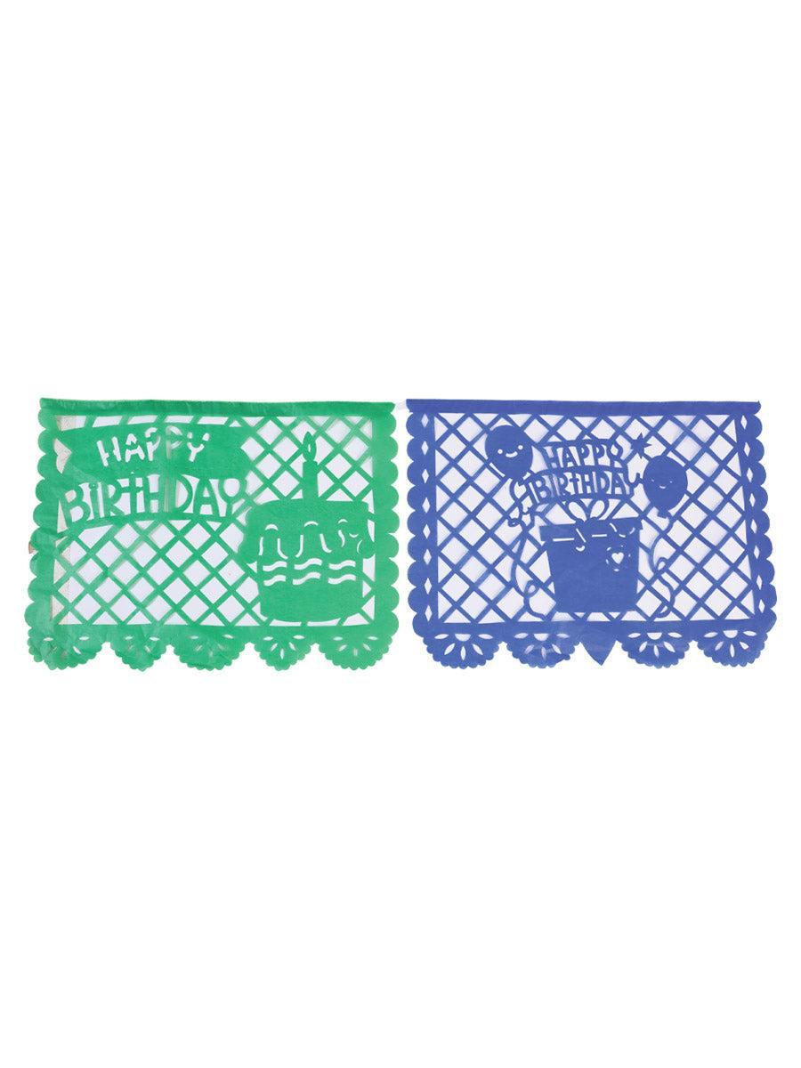 Decorative Papel Picado Happy Birthday Paper Multicolor