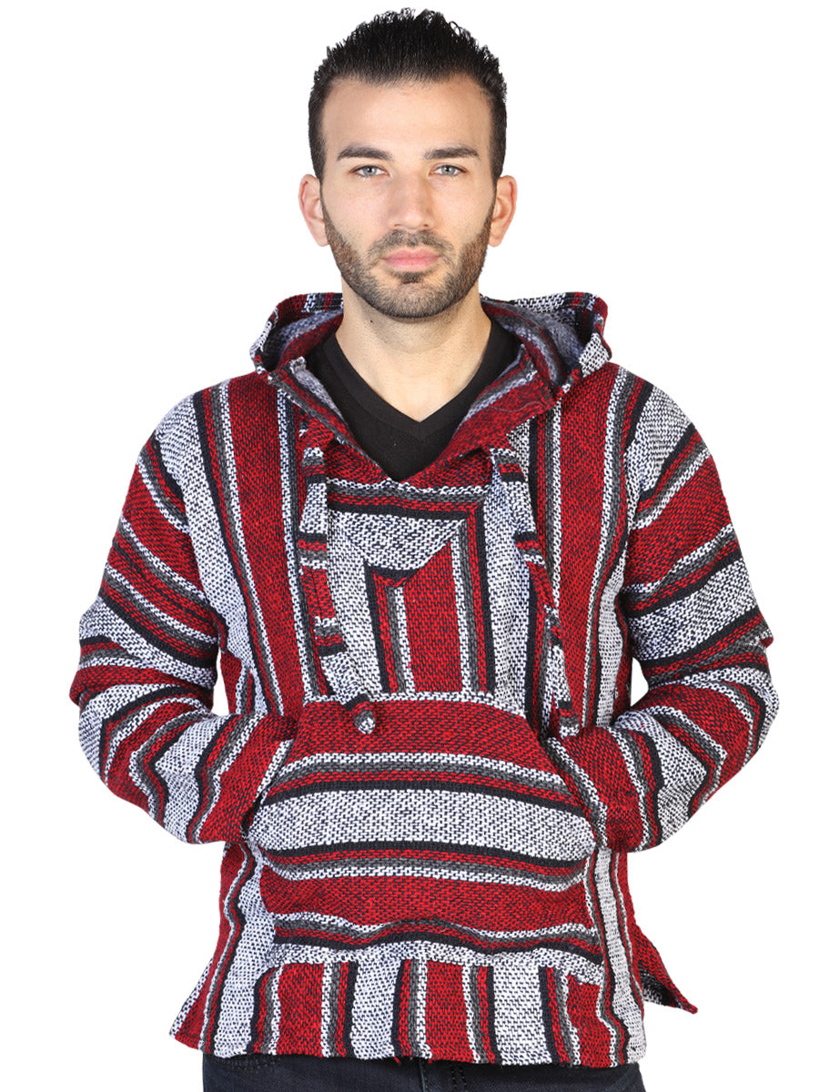 Sweatshirt Artisanal  Jerga 100% Acrylan -  Red 602557