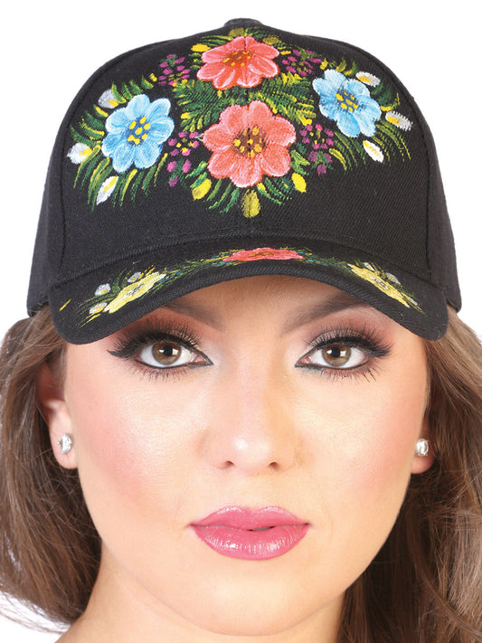 Artisanal Hand Painted Cap 60% Polyester, 40% Nailon Black 602672