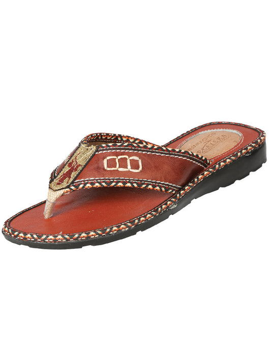 Mexican Artisanal Sandals Leather Shedron 602981