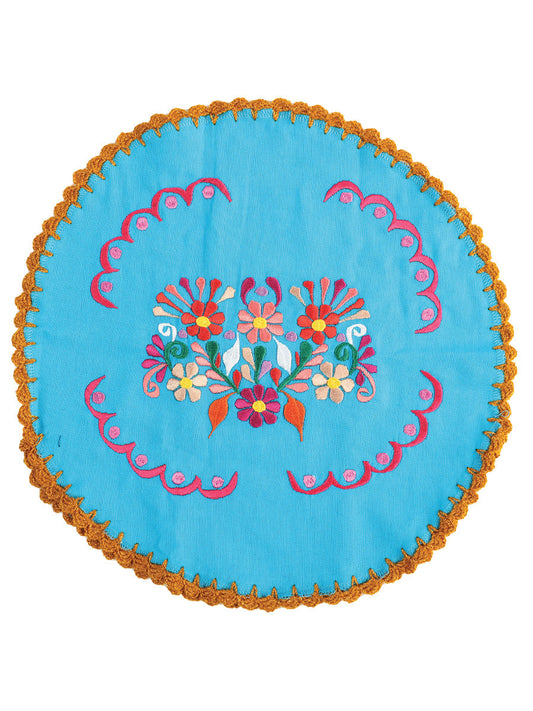 Artisanal Embroidered Tortilla Warmer 100% Cotton 603152