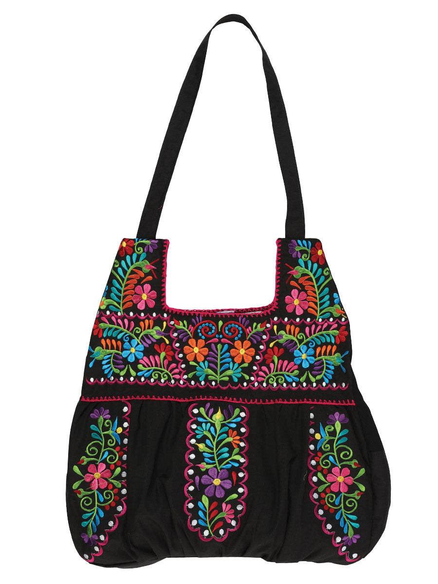 Artisanal - Embroidered Cloth Bag -   Black 603194