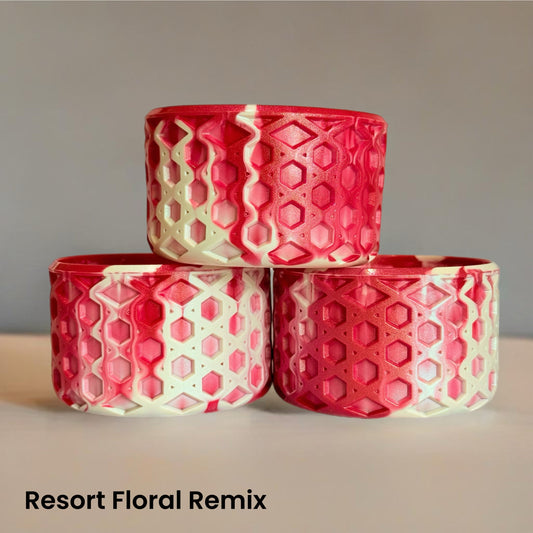 Resort Floral Remix WAFFLE Tumbler Boot -fits 20-40oz