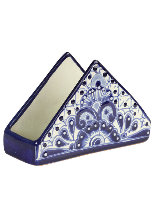 Artisanal Decorative Napkin Holder Talavera Blue 603303
