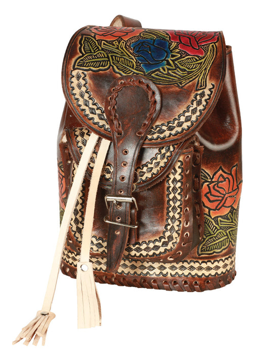 Artisanal Handbag Leather Brown 603682