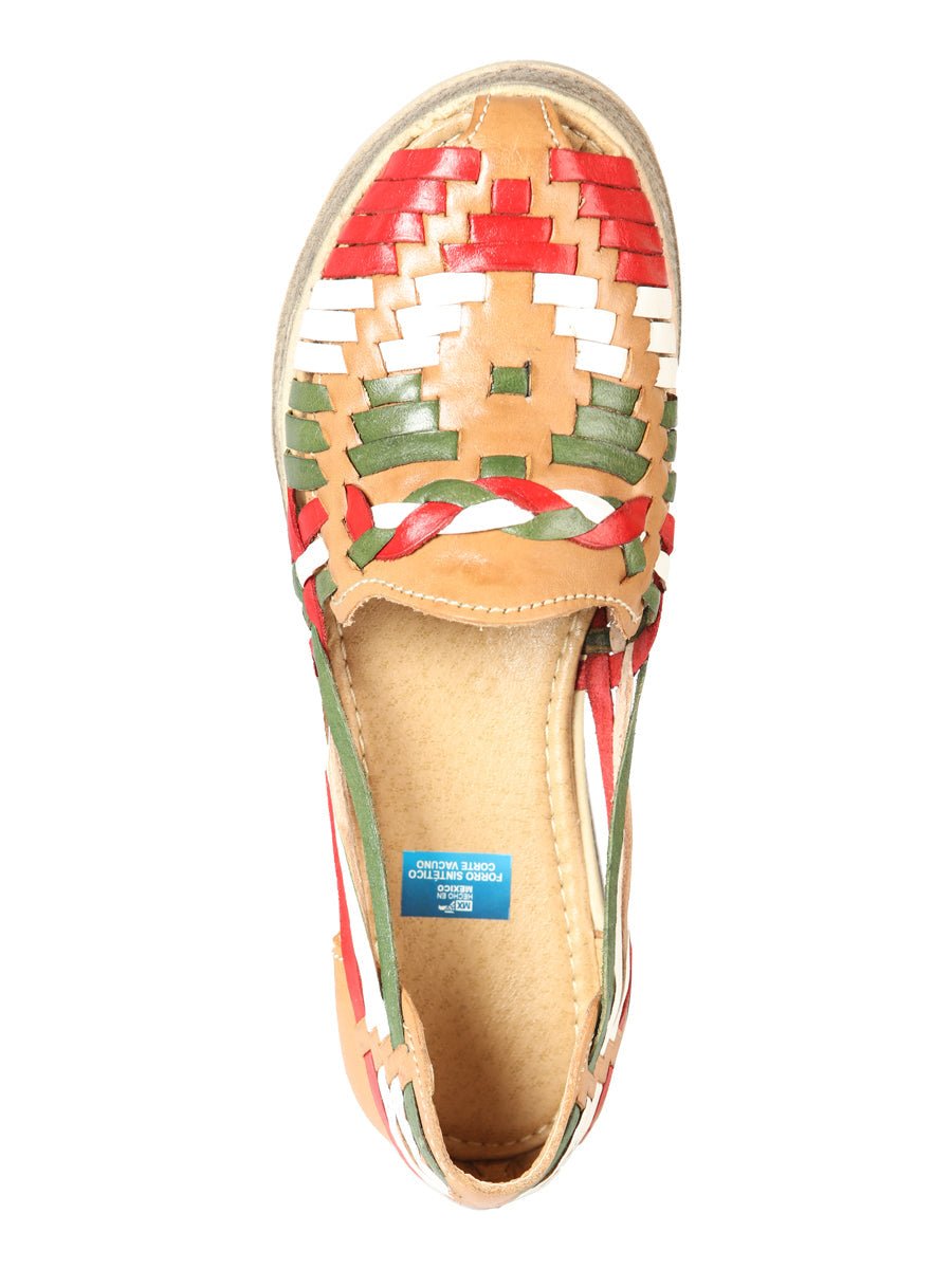 Mexican Artisanal Sandals Leather Tricolor 603942