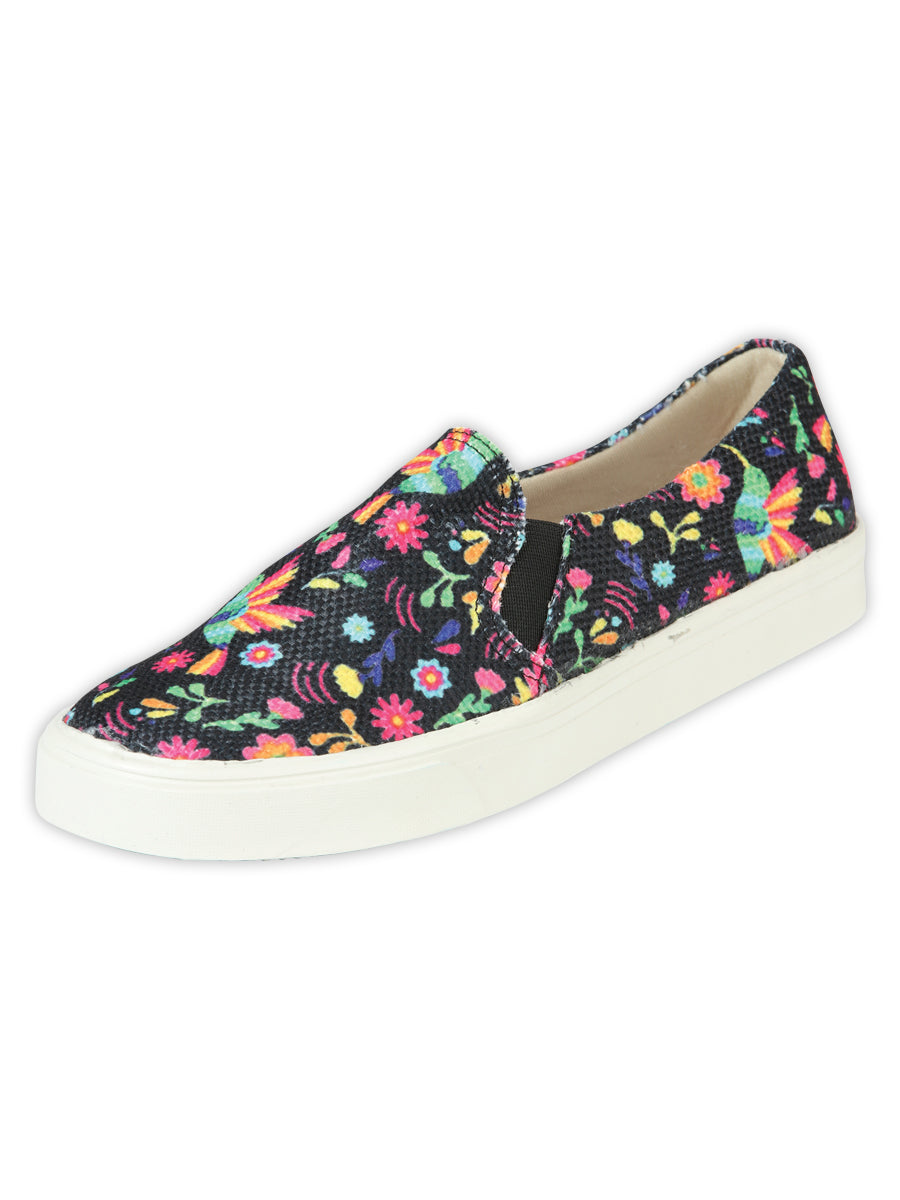 Artisanal  Tennis  Mod. Alebrijes Cotton 50%, Polyesterr 50%  -  Black 604006