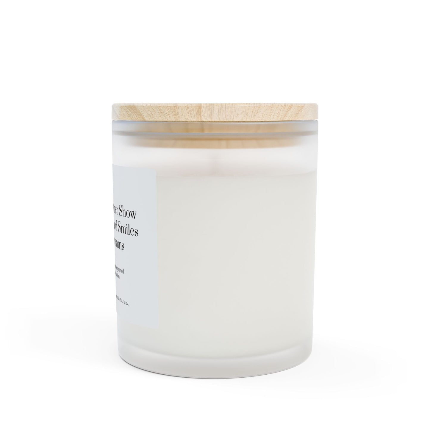 Frosted Glass Candle, 11oz - Outward Smiles