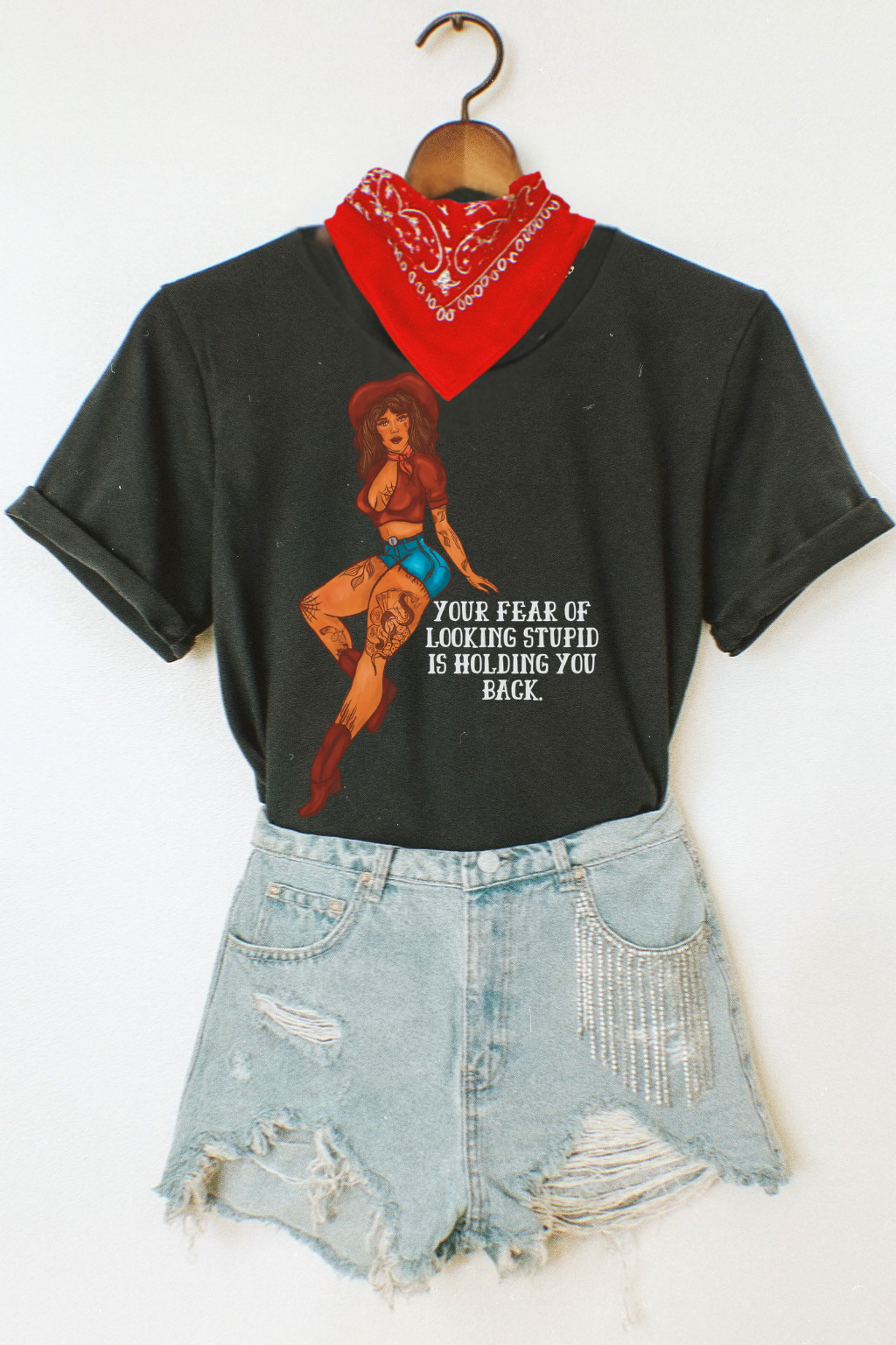 Fear of looking stupid tee