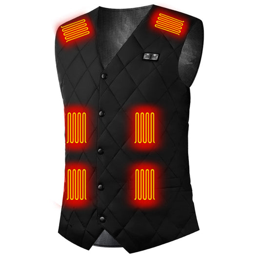 Sixteen zone intelligent heating vest for winter warmth, USB electric heating vest, constant temperature men's and women's horse clips