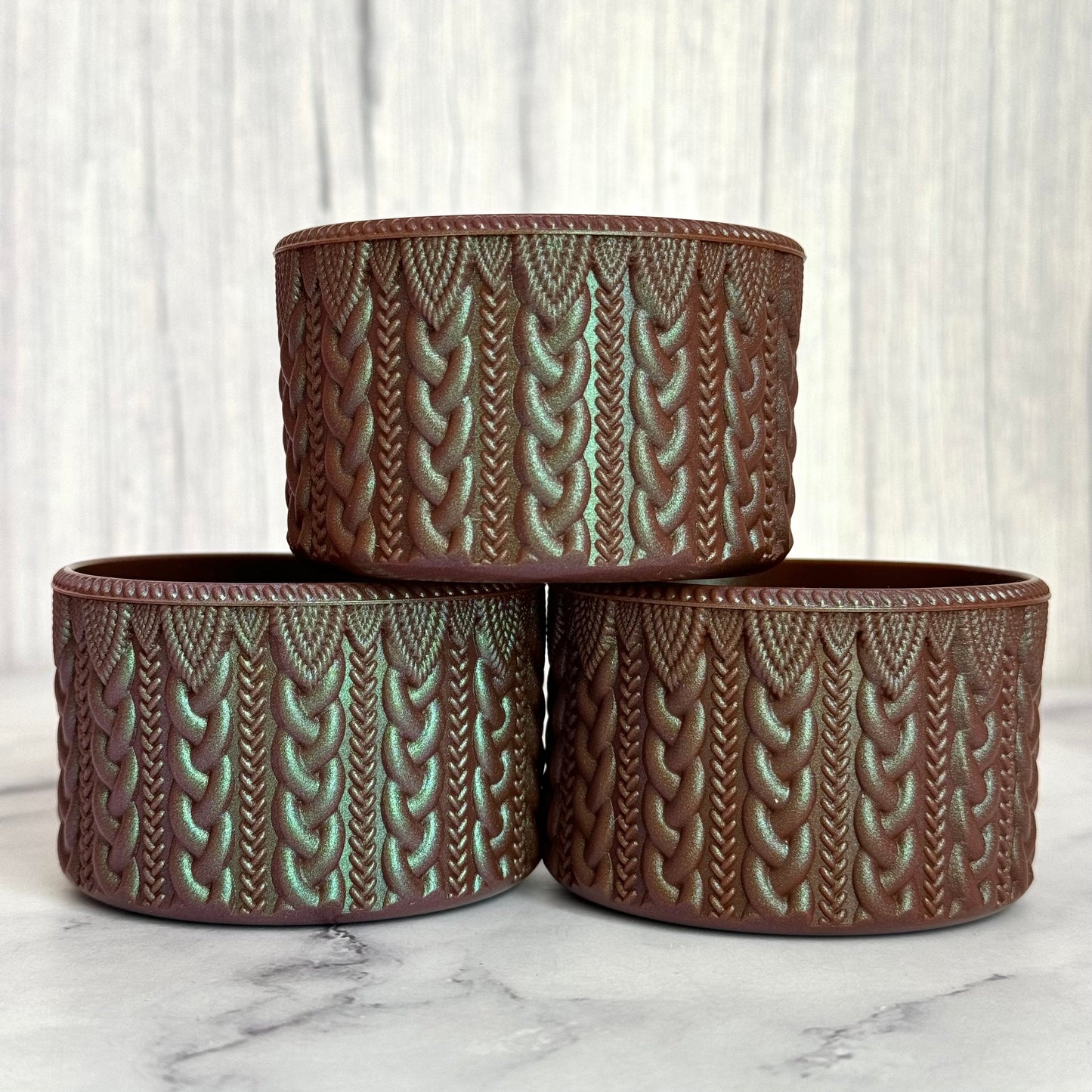 Mocha Shimmer MACRAME  Boot