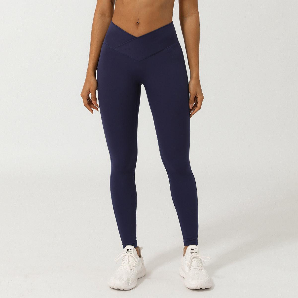 V-Shaped High-Waisted Yoga Pants | Skinny Fit Workout Pants for Fitness & Yoga