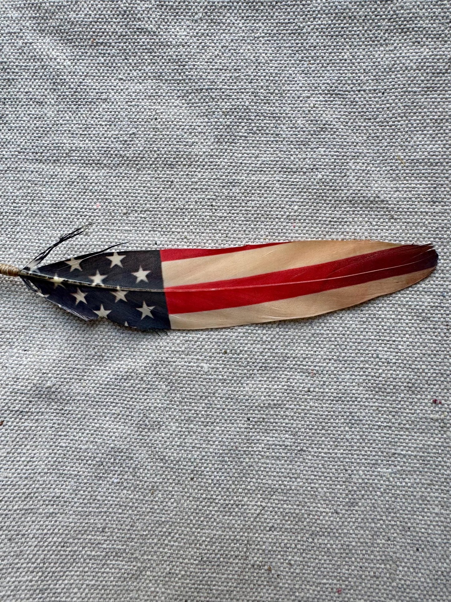 American Flag Western Hat Feather